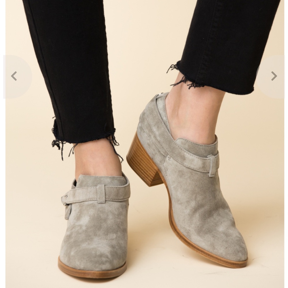 Rag & Bone Harley Belted Suede Leather Bootie - Size EU 37/US 7 NWT
